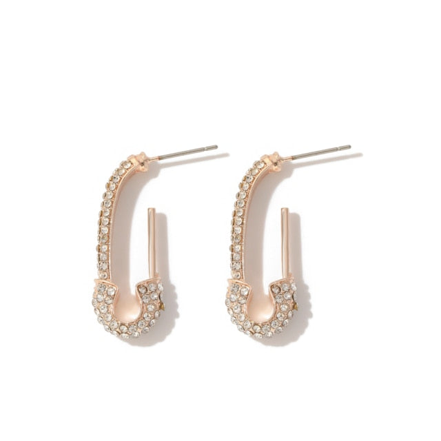 6YM Gold U-shaped Stud Earrings
