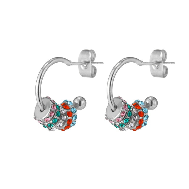 6YM Gold U-shaped Stud Earrings
