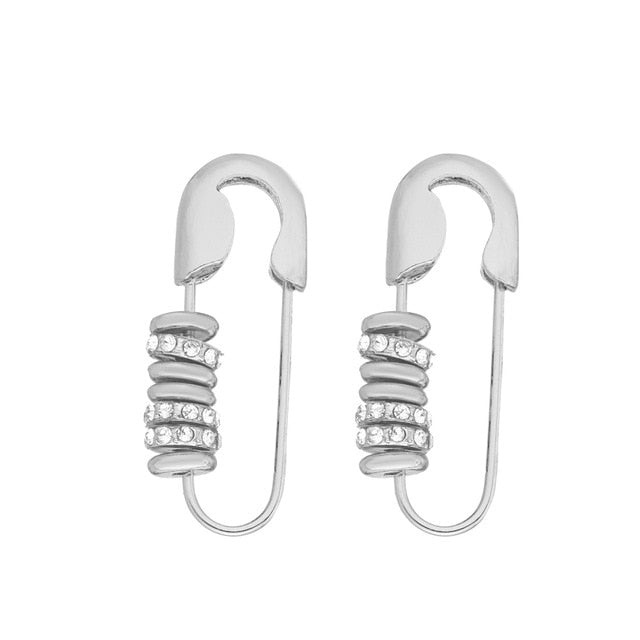 6YM Gold U-shaped Stud Earrings