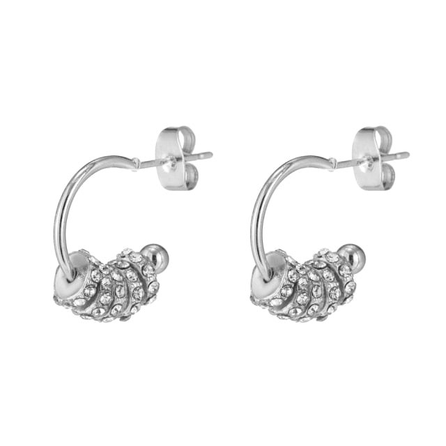 6YM Gold U-shaped Stud Earrings
