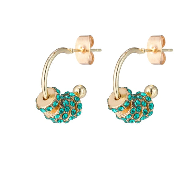 6YM Gold U-shaped Stud Earrings