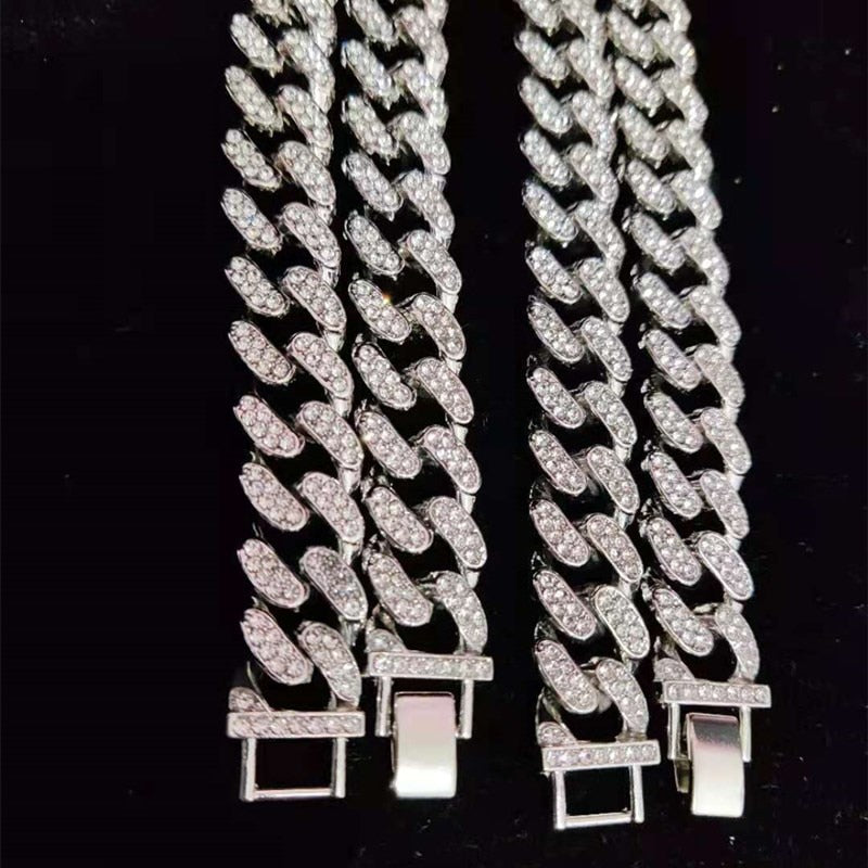 Hip hop Iced Out Bling chain Necklace
