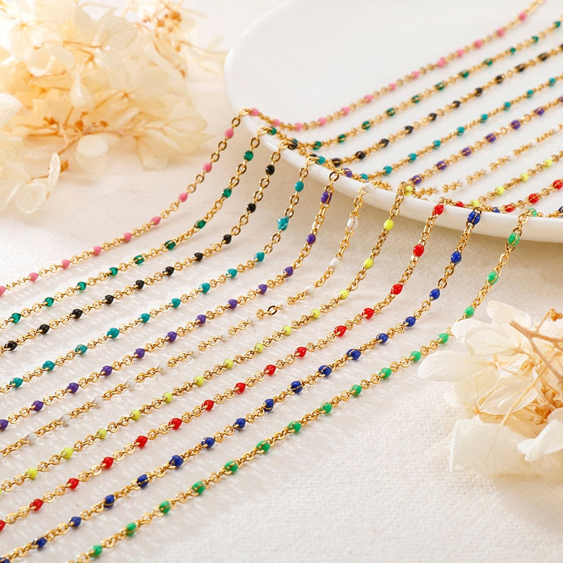 Stainless Steel Beads Chain Necklace