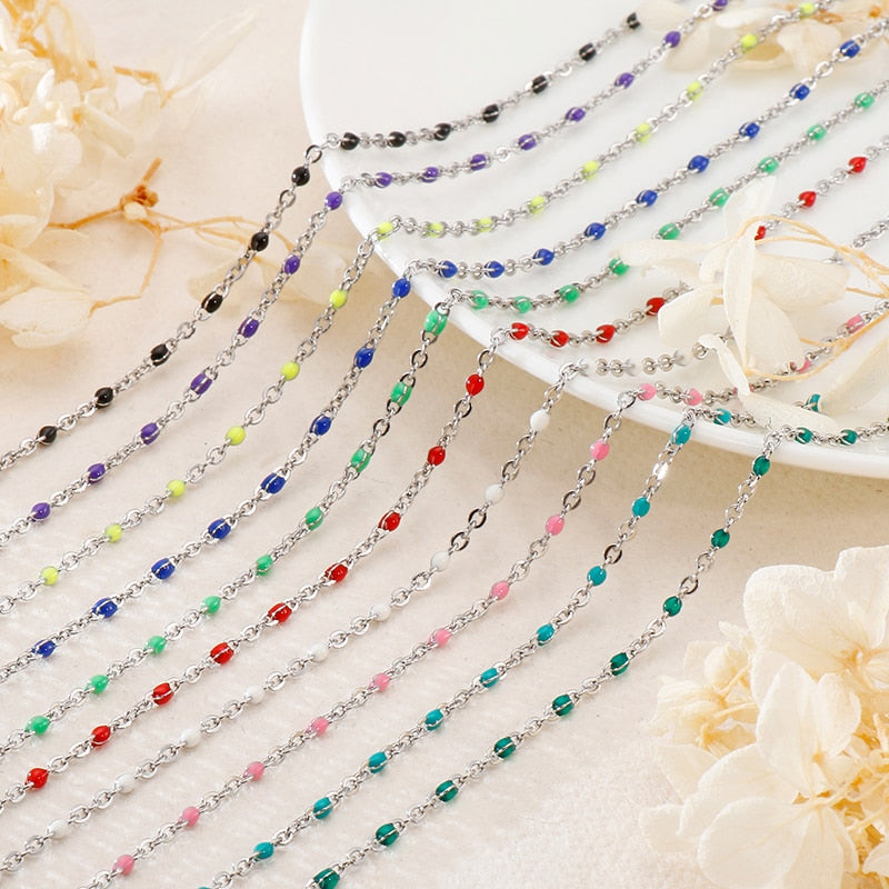 Stainless Steel Beads Chain Necklace