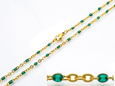 Stainless Steel Beads Chain Necklace