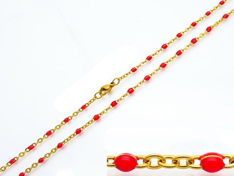 Stainless Steel Beads Chain Necklace