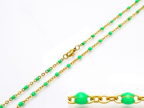 Stainless Steel Beads Chain Necklace