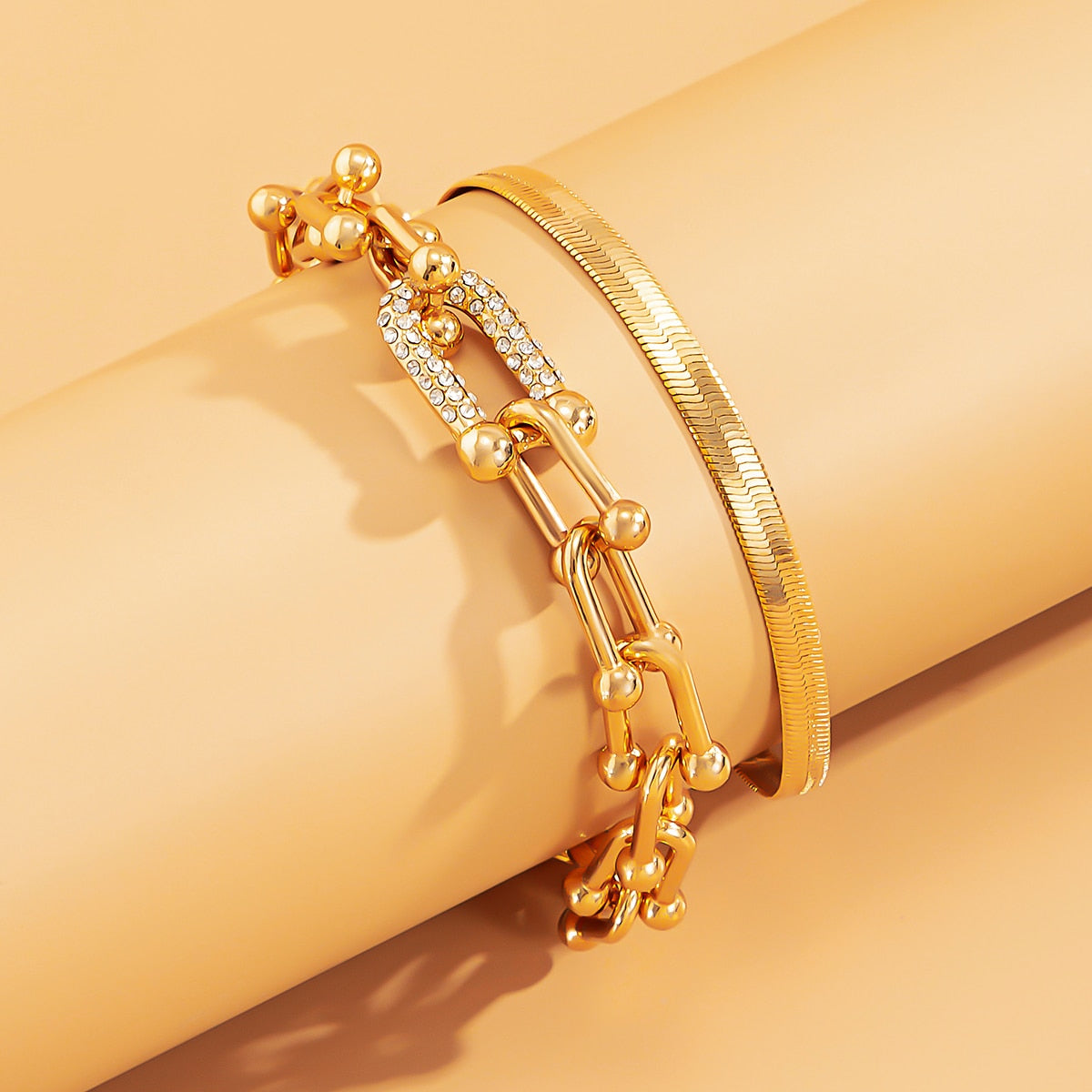 Fashion Statement Heavy Metal Bangle Bracelet