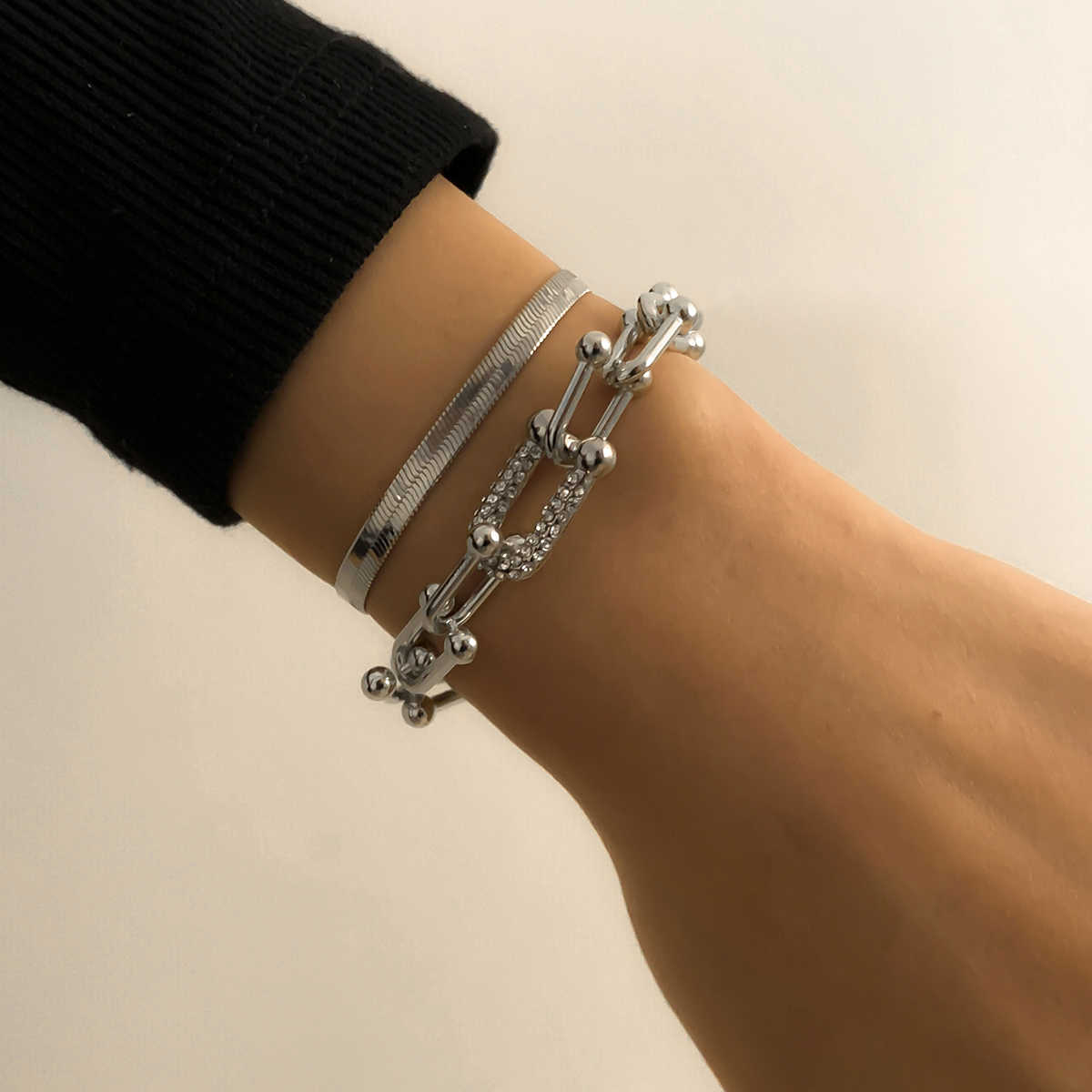 Fashion Statement Heavy Metal Bangle Bracelet