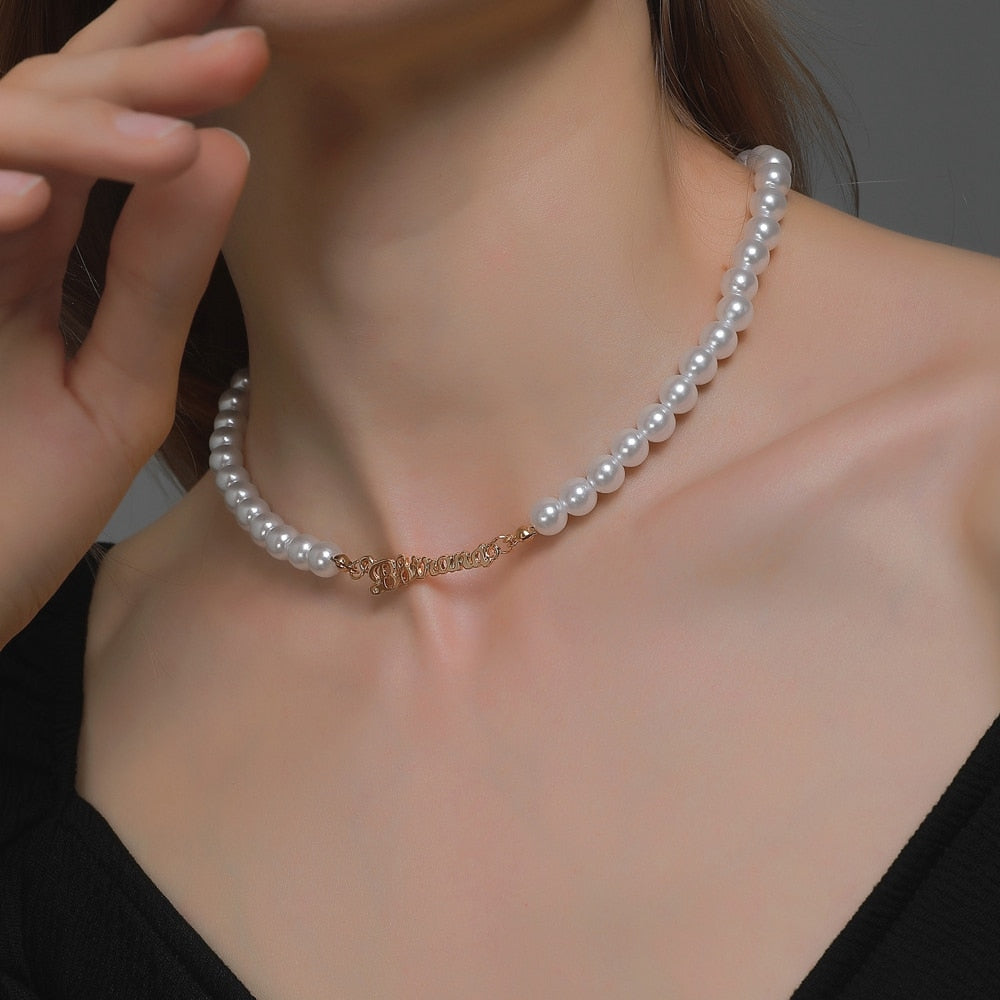 Female Creative Popular Temperament Bead Necklace