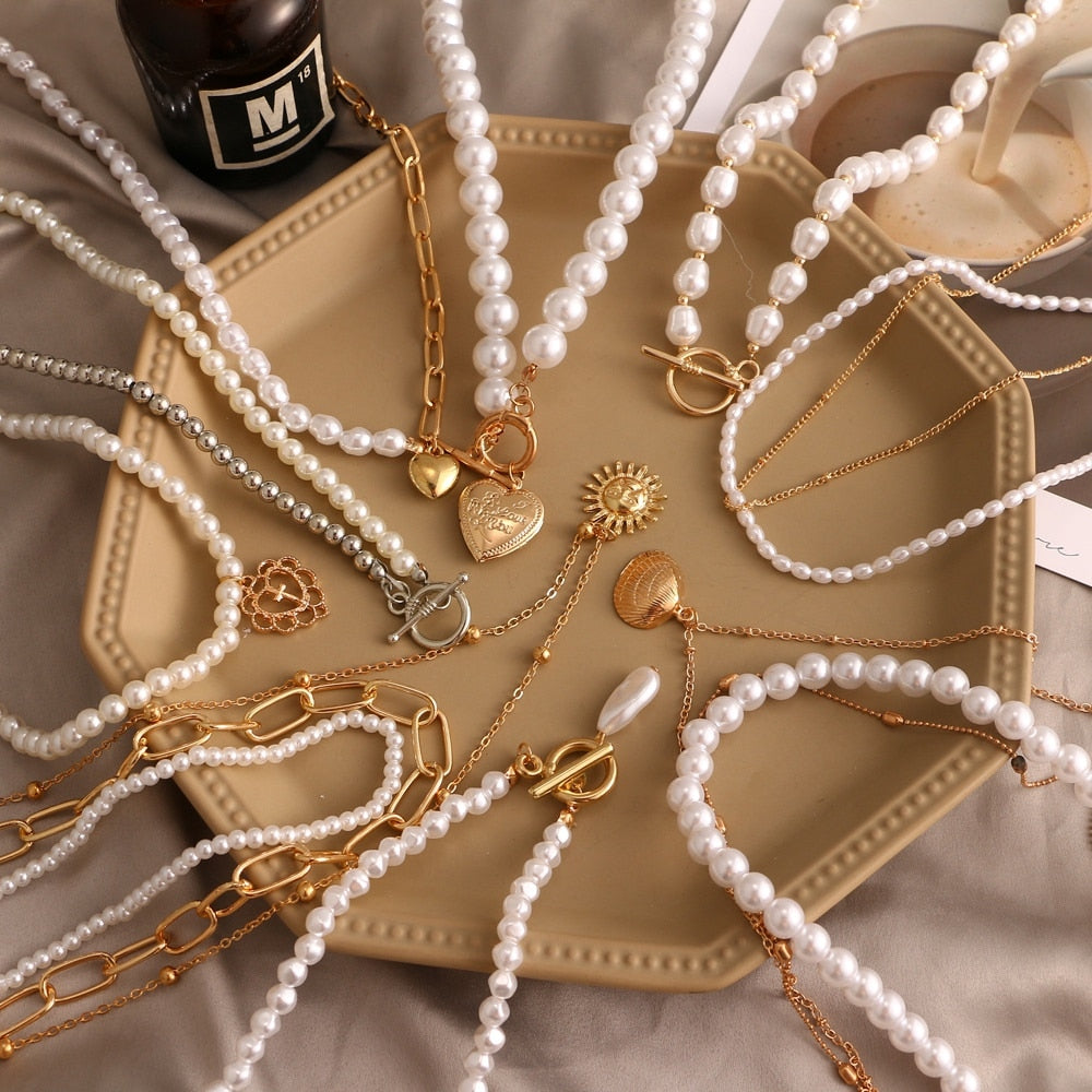 Female Creative Popular Temperament Bead Necklace