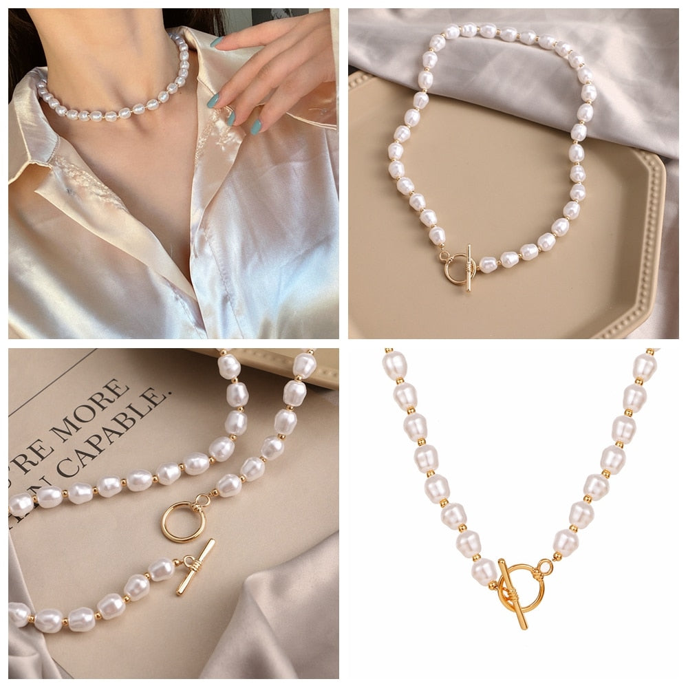 Female Creative Popular Temperament Bead Necklace