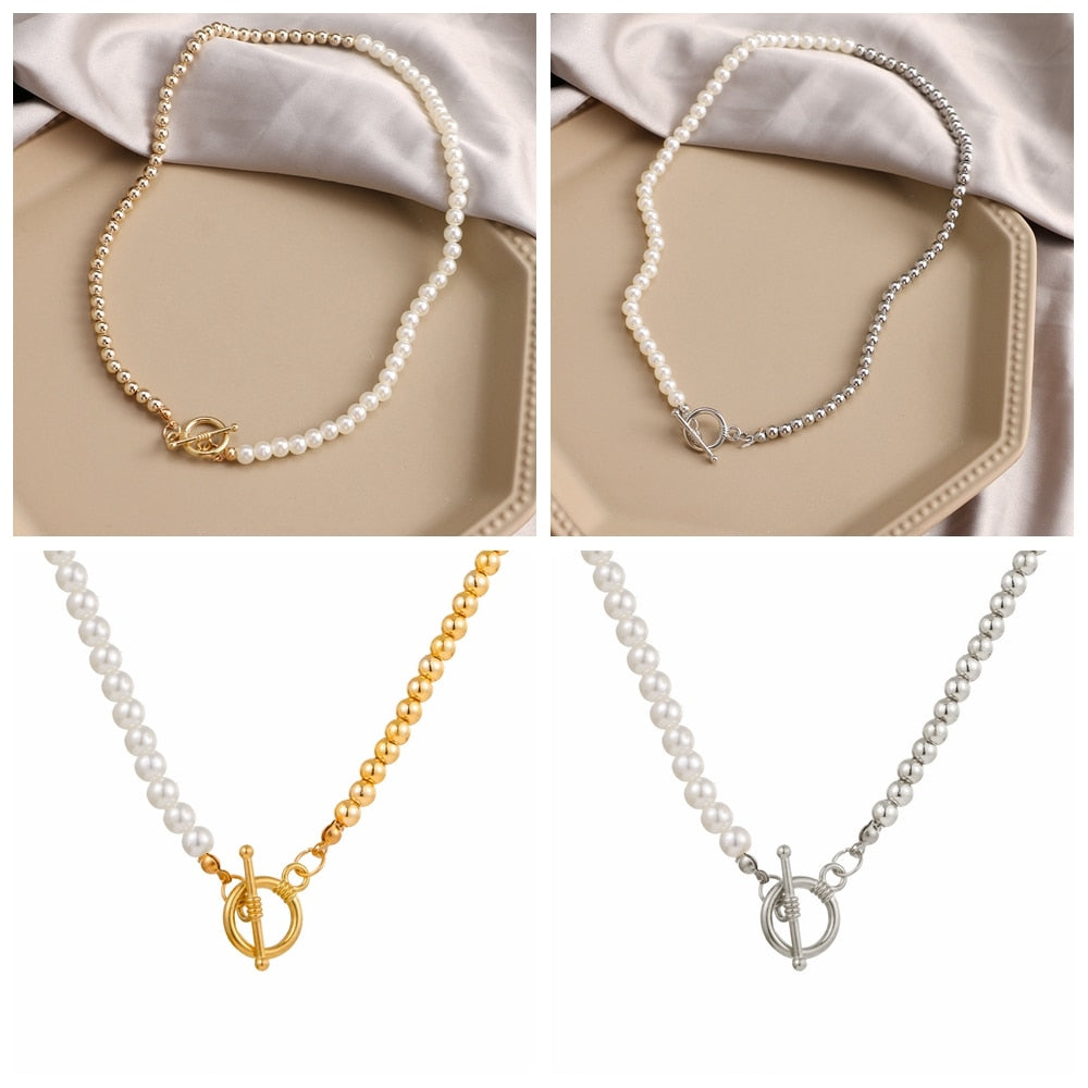 Female Creative Popular Temperament Bead Necklace