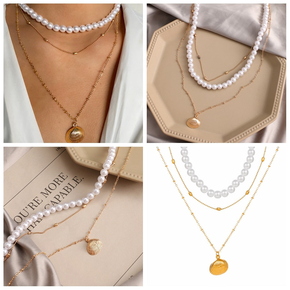 Female Creative Popular Temperament Bead Necklace