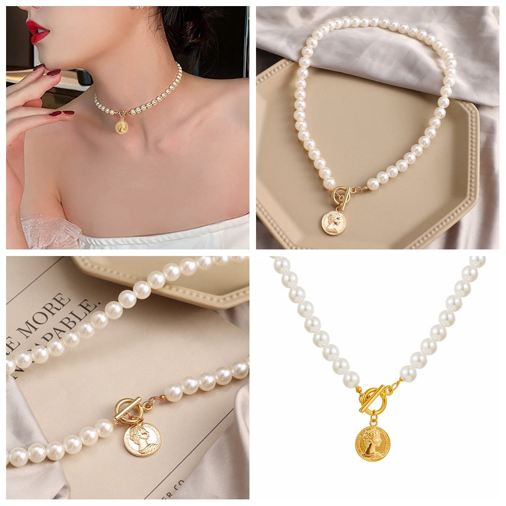 Female Creative Popular Temperament Bead Necklace