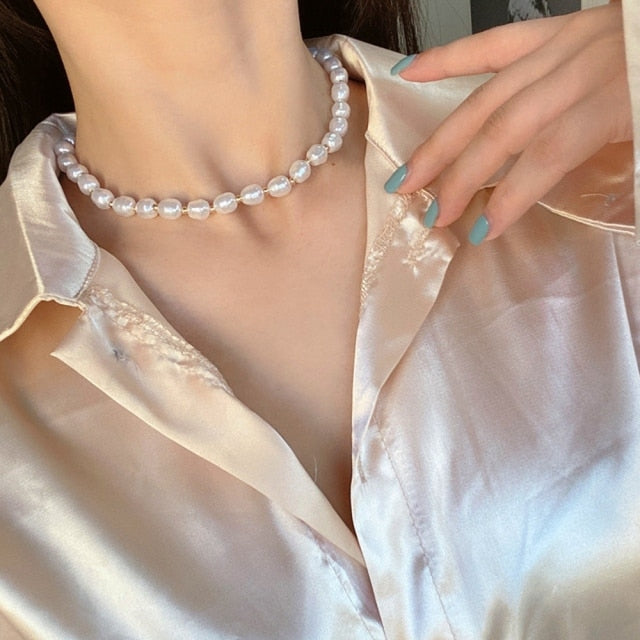 Female Creative Popular Temperament Bead Necklace
