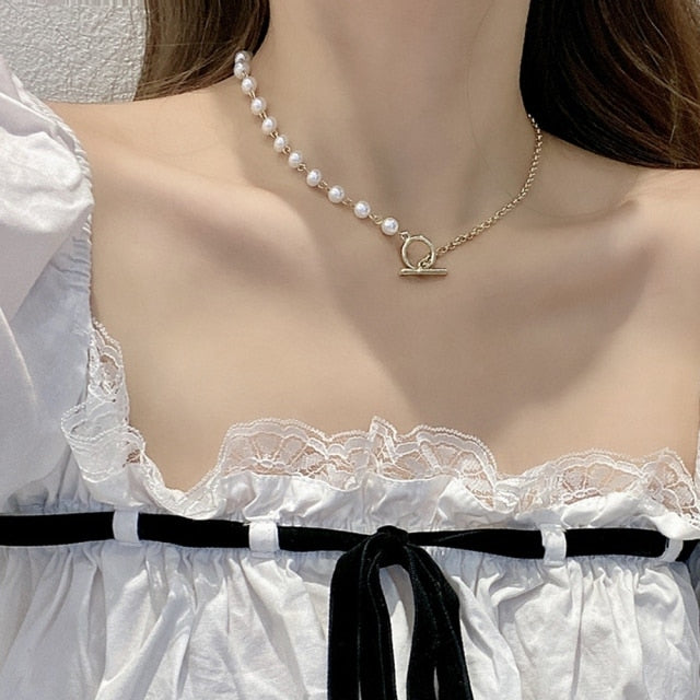 Female Creative Popular Temperament Bead Necklace
