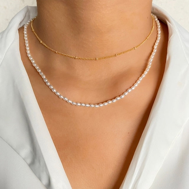 Female Creative Popular Temperament Bead Necklace