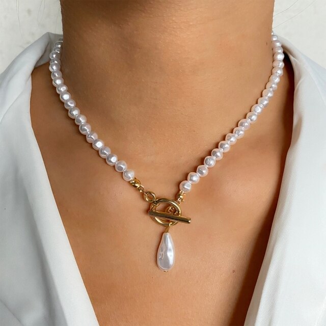Female Creative Popular Temperament Bead Necklace