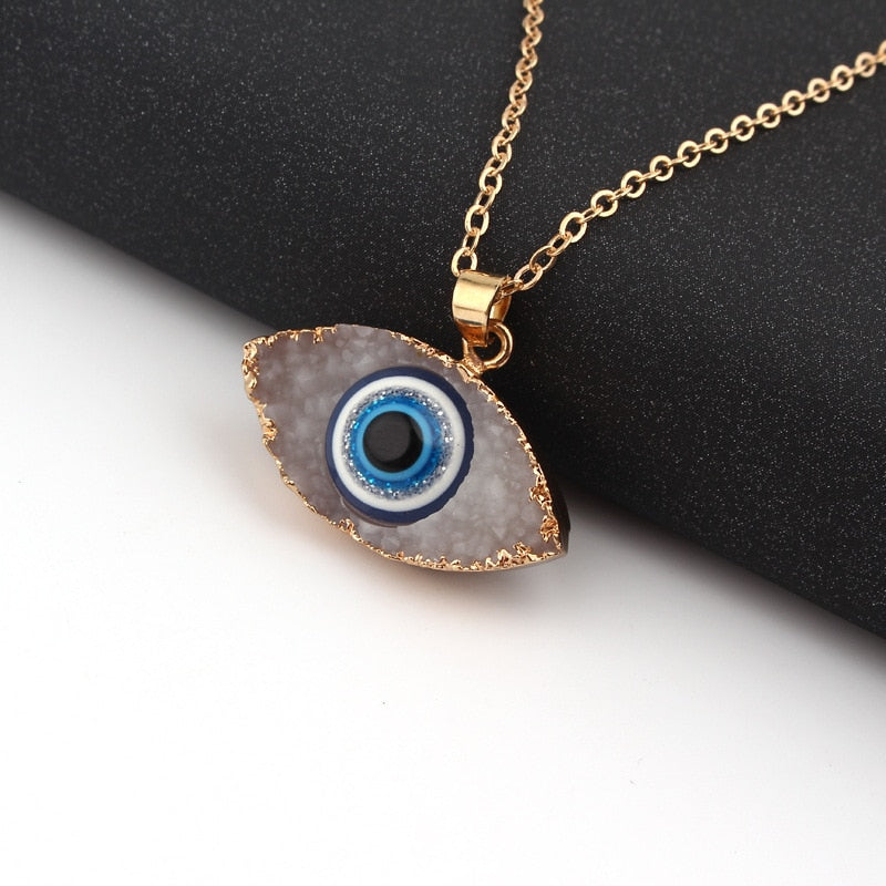 Bohemian Vintage Turkish Evil Eye Pendant Necklace Fashion