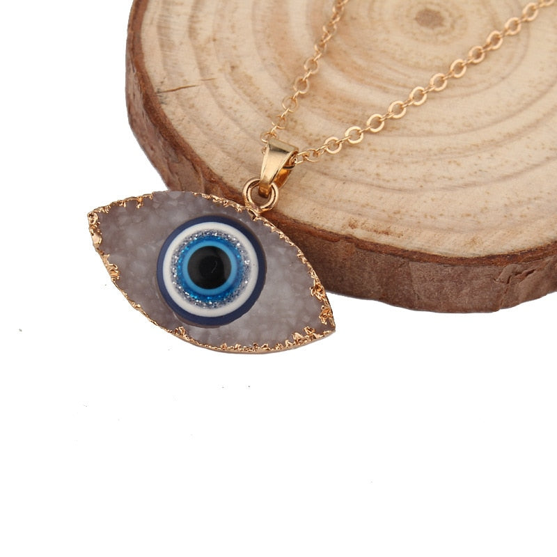 Bohemian Vintage Turkish Evil Eye Pendant Necklace Fashion