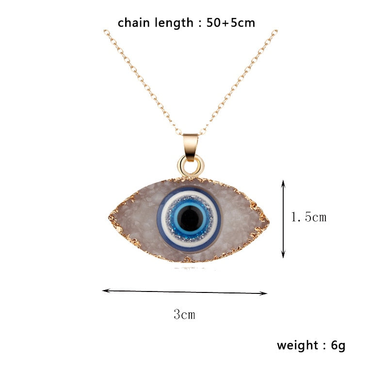 Bohemian Vintage Turkish Evil Eye Pendant Necklace Fashion
