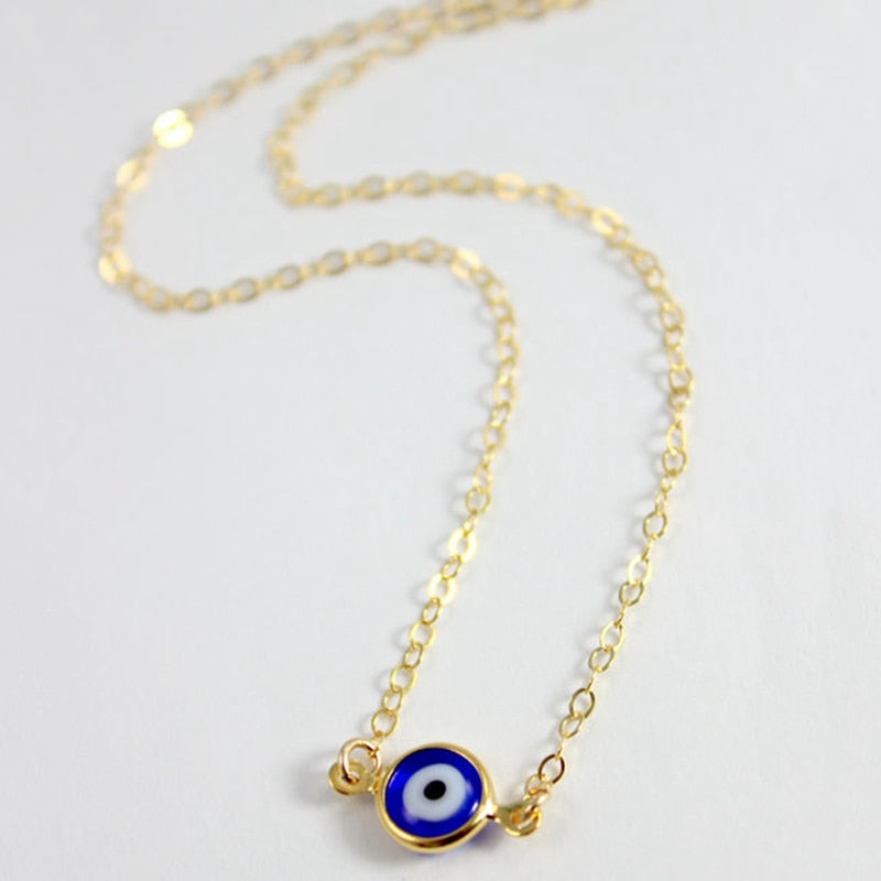 Bohemian Vintage Turkish Evil Eye Pendant Necklace Fashion