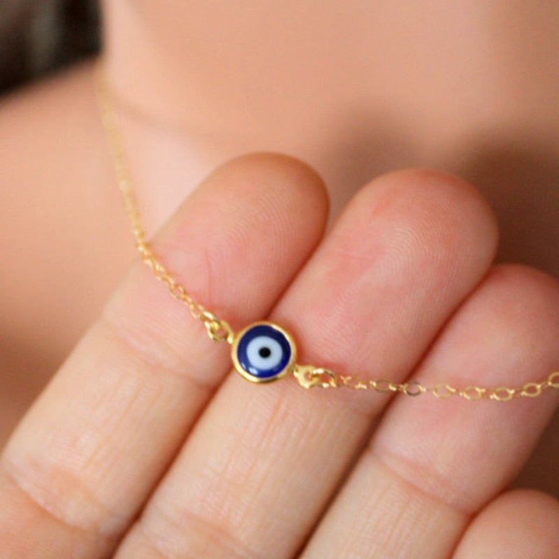 Bohemian Vintage Turkish Evil Eye Pendant Necklace Fashion