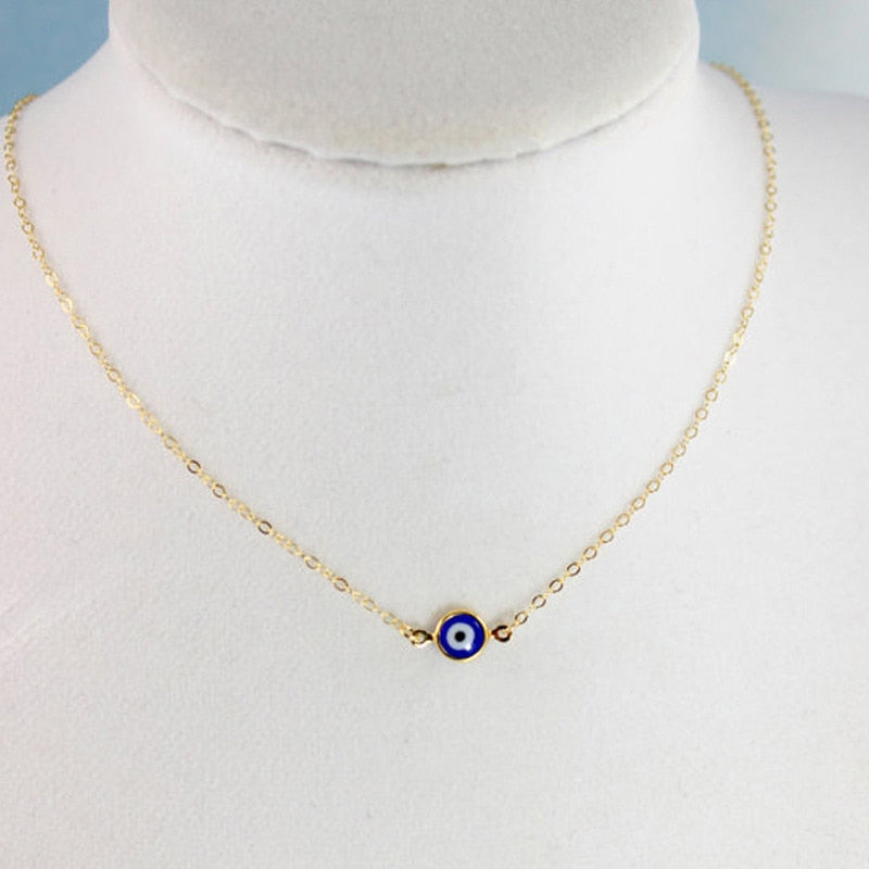 Bohemian Vintage Turkish Evil Eye Pendant Necklace Fashion
