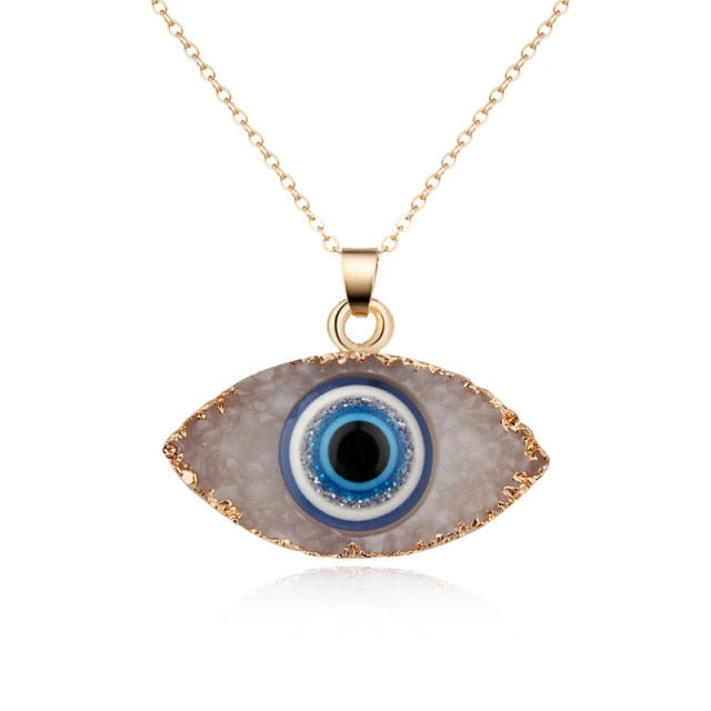 Bohemian Vintage Turkish Evil Eye Pendant Necklace Fashion