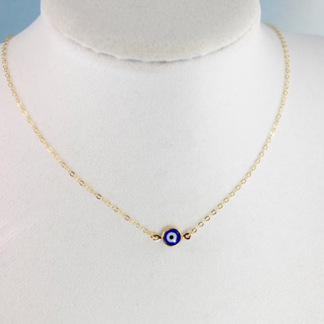 Bohemian Vintage Turkish Evil Eye Pendant Necklace Fashion
