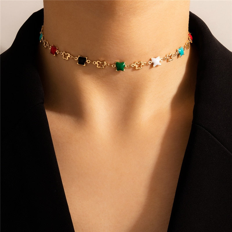 Simple Bohemia Elegant Choker Tassel Necklace