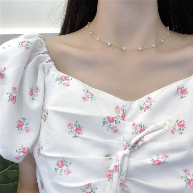 Simple Bohemia Elegant Choker Tassel Necklace