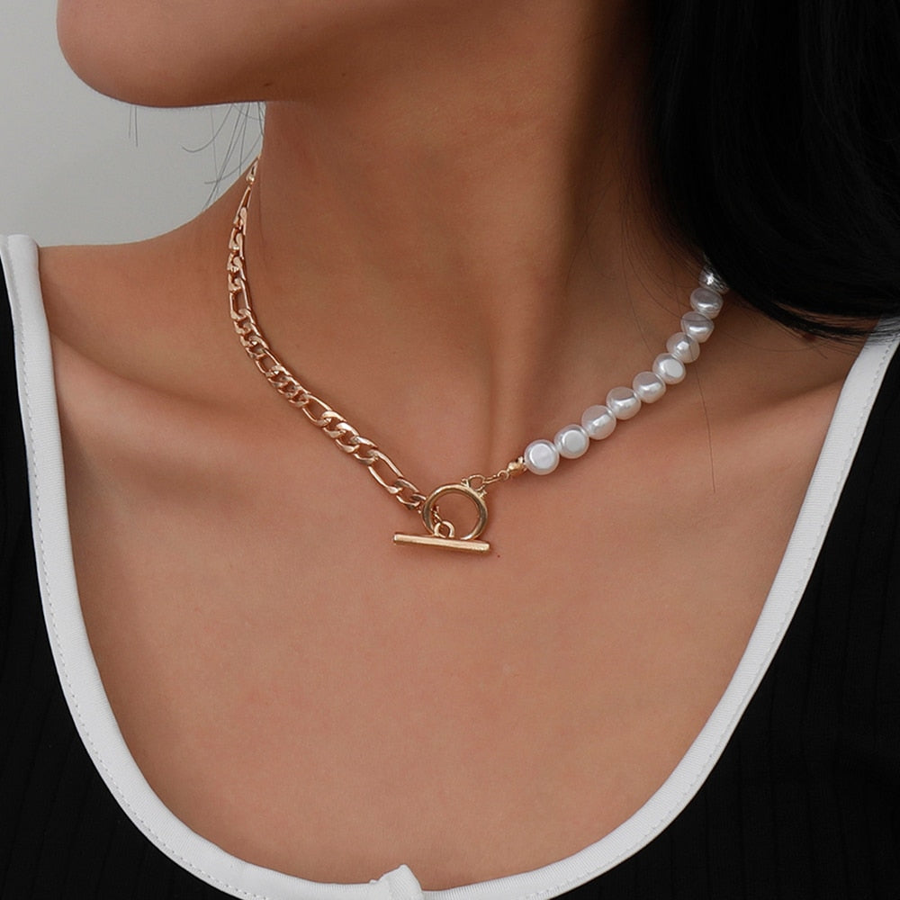 Bohemian Teardrop-Shaped Imitation Pearls Pendant