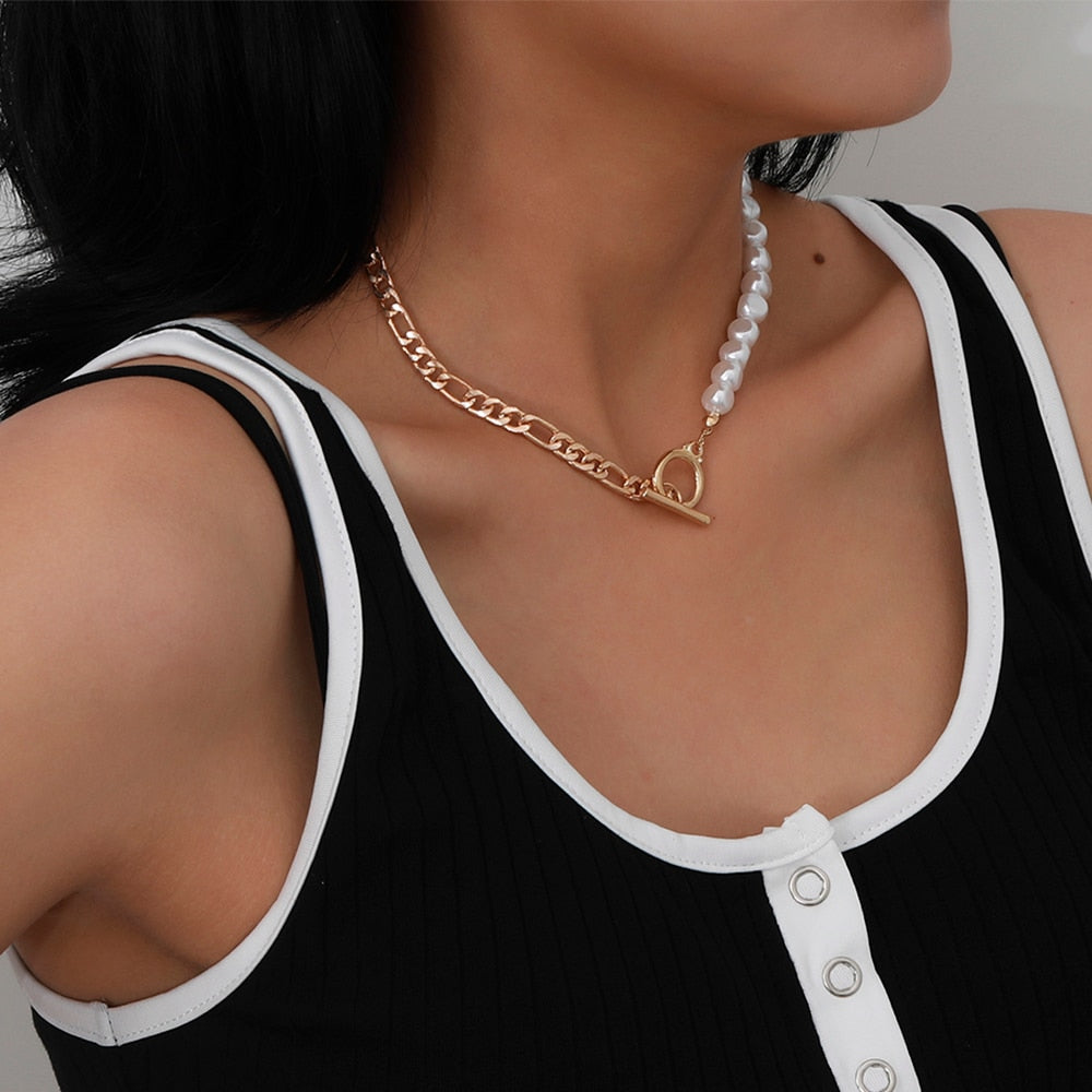 Bohemian Teardrop-Shaped Imitation Pearls Pendant