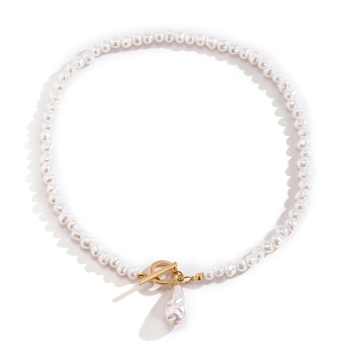 Bohemian Teardrop-Shaped Imitation Pearls Pendant