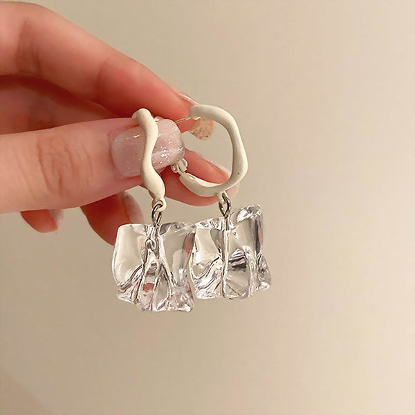Fashion Transparent Irregular Acrylic Earrings For Women
