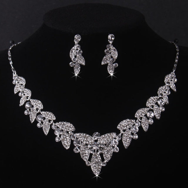 Luxury Baroque Crystal African Bridal Jewelry Sets