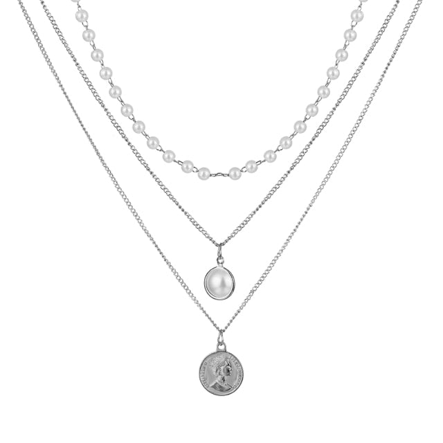 Vintage Multilayer Pendant Butterfly Necklace