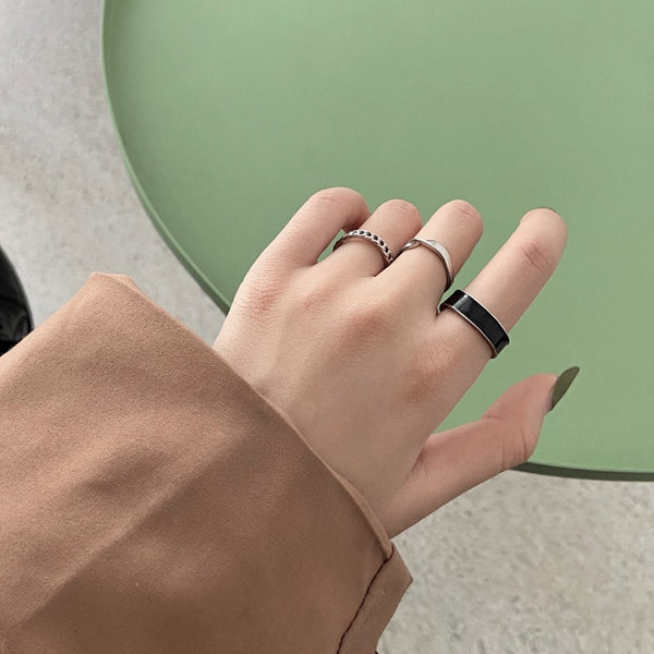 Anillo ajustable de fiesta para pareja, colorido y elegante.