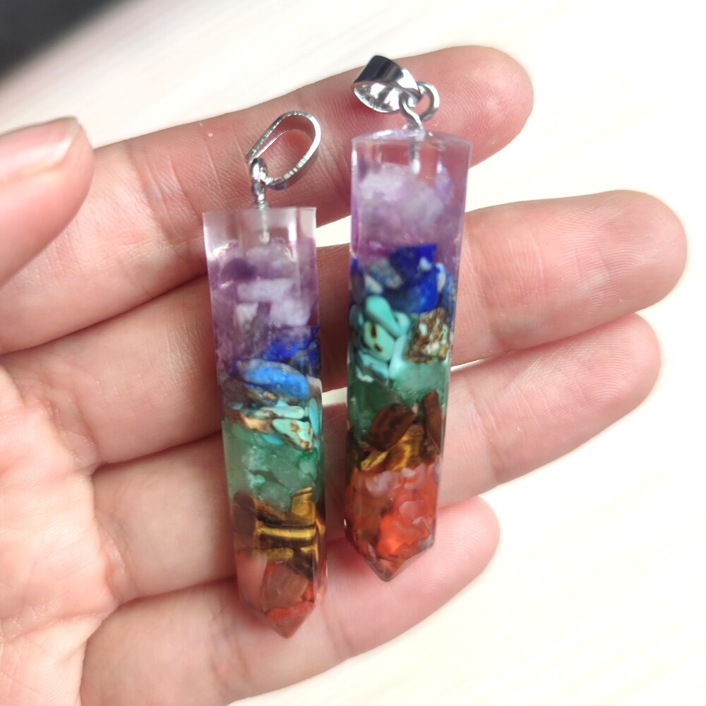 12pcs Chakra energy Yoga Meditation Necklace Pendants