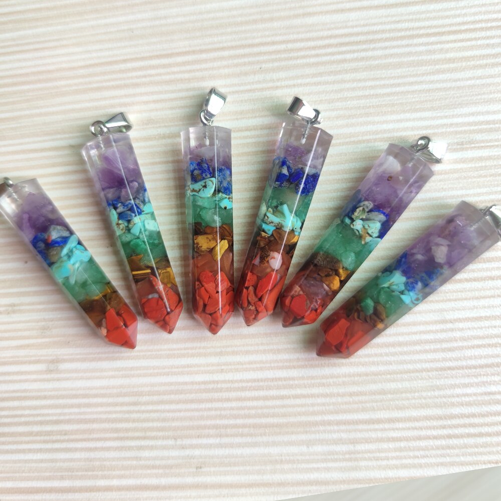 12pcs Chakra energy Yoga Meditation Necklace Pendants