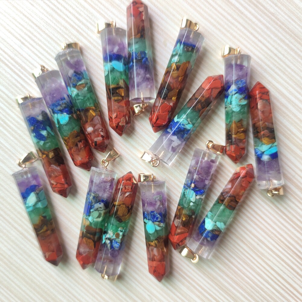 12pcs Chakra energy Yoga Meditation Necklace Pendants