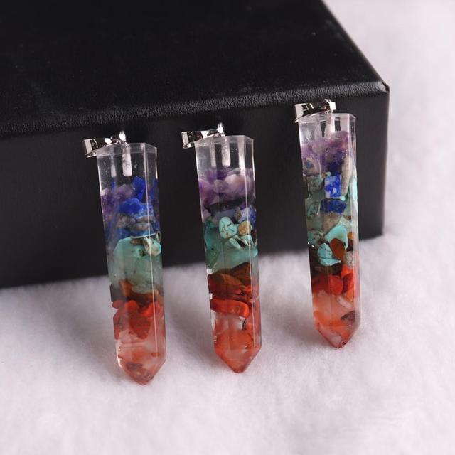 12pcs Chakra energy Yoga Meditation Necklace Pendants