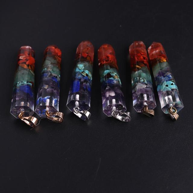 12pcs Chakra energy Yoga Meditation Necklace Pendants