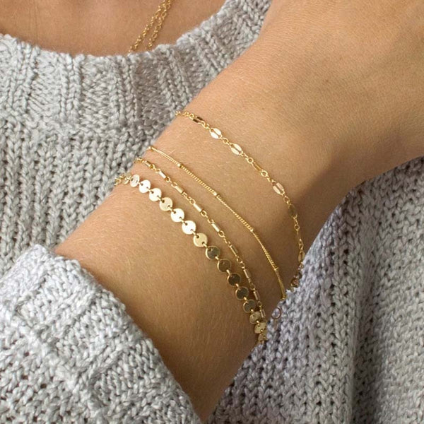 Juego de 4 pulseras bohemias nuevas
