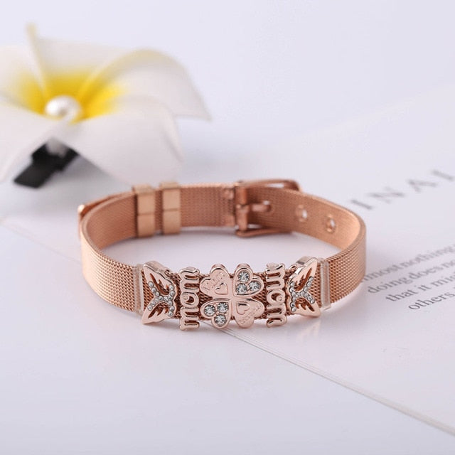 Colorful Stainless Steel Mesh Watch Belt Bracelets For Women