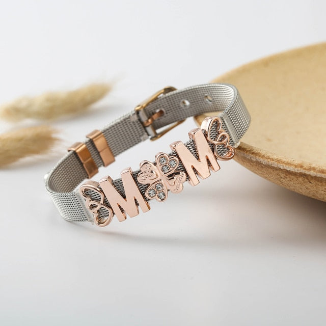 Colorful Stainless Steel Mesh Watch Belt Bracelets For Women