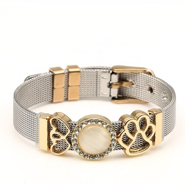 Colorful Stainless Steel Mesh Watch Belt Bracelets For Women