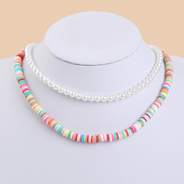 Bohemian Multicolor Beaded Necklaces